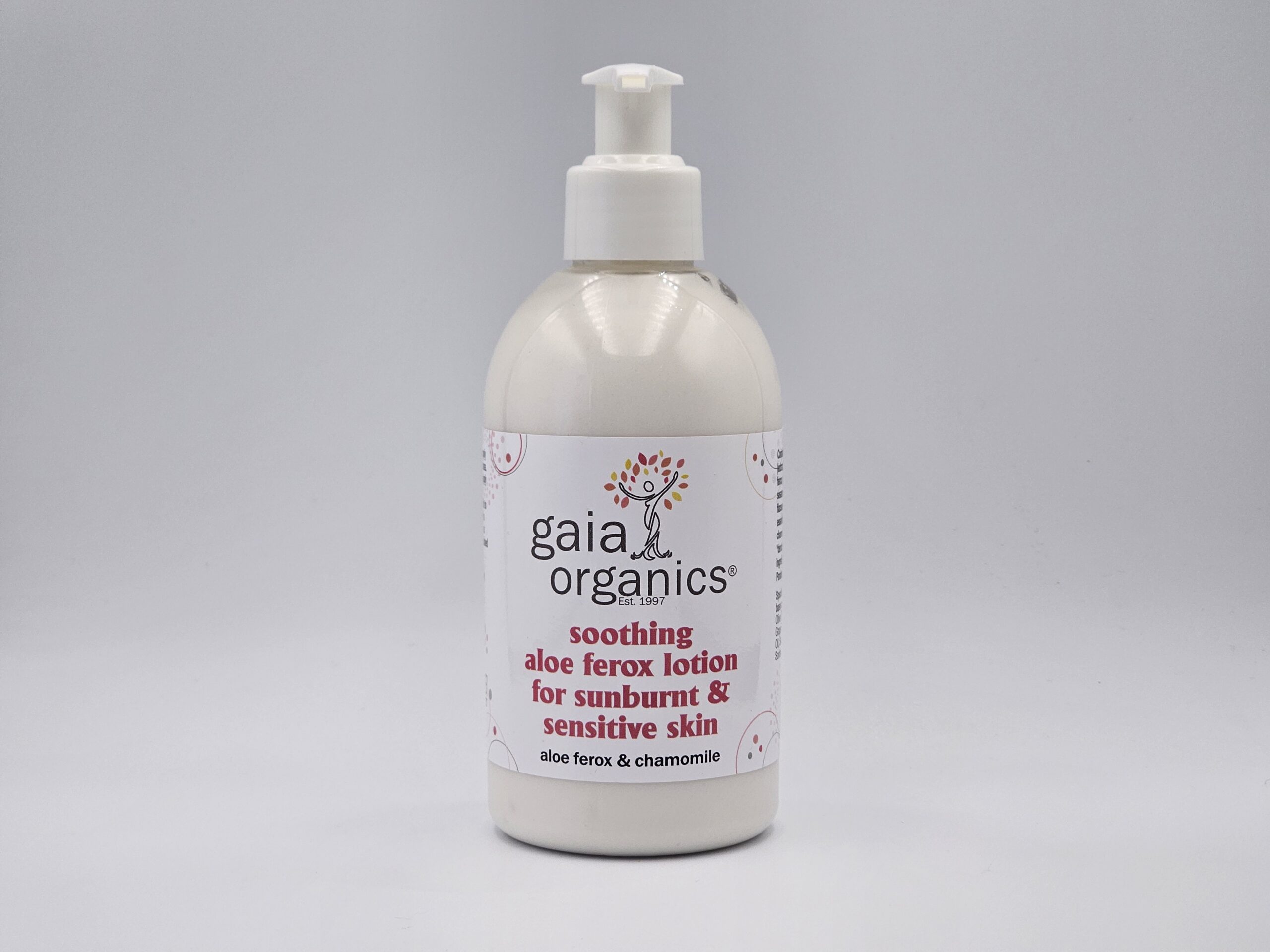 Sunburn Lotion with organic Aloe Ferox & chamomile 250ml pump (new formula)