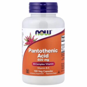 Now Foods Pantothenic Acid Vitamin B5 500mg (100 veg caps)