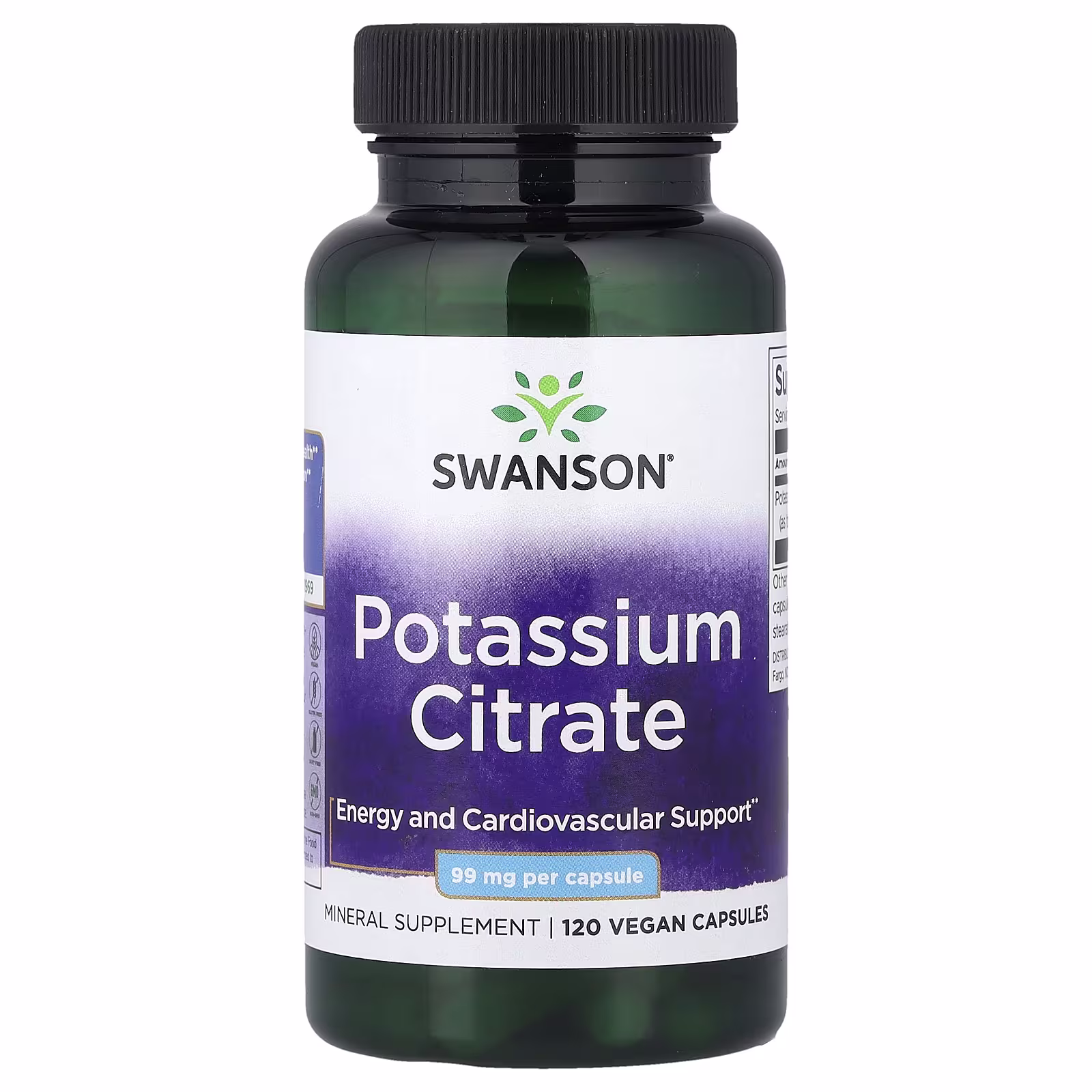 Swanson Potassium Citrate 99mg (120 caps)