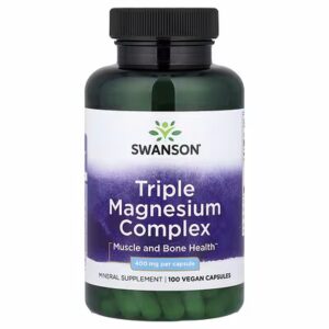 Swanson Triple Magnesium Complex 400mg (100 vegan caps)