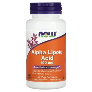 Now Foods Alpha-Lipoic Acid 100mg (60 veg caps)