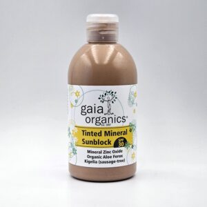 Gaia Organics Tinted Mineral Sunblock SPF30 250ml