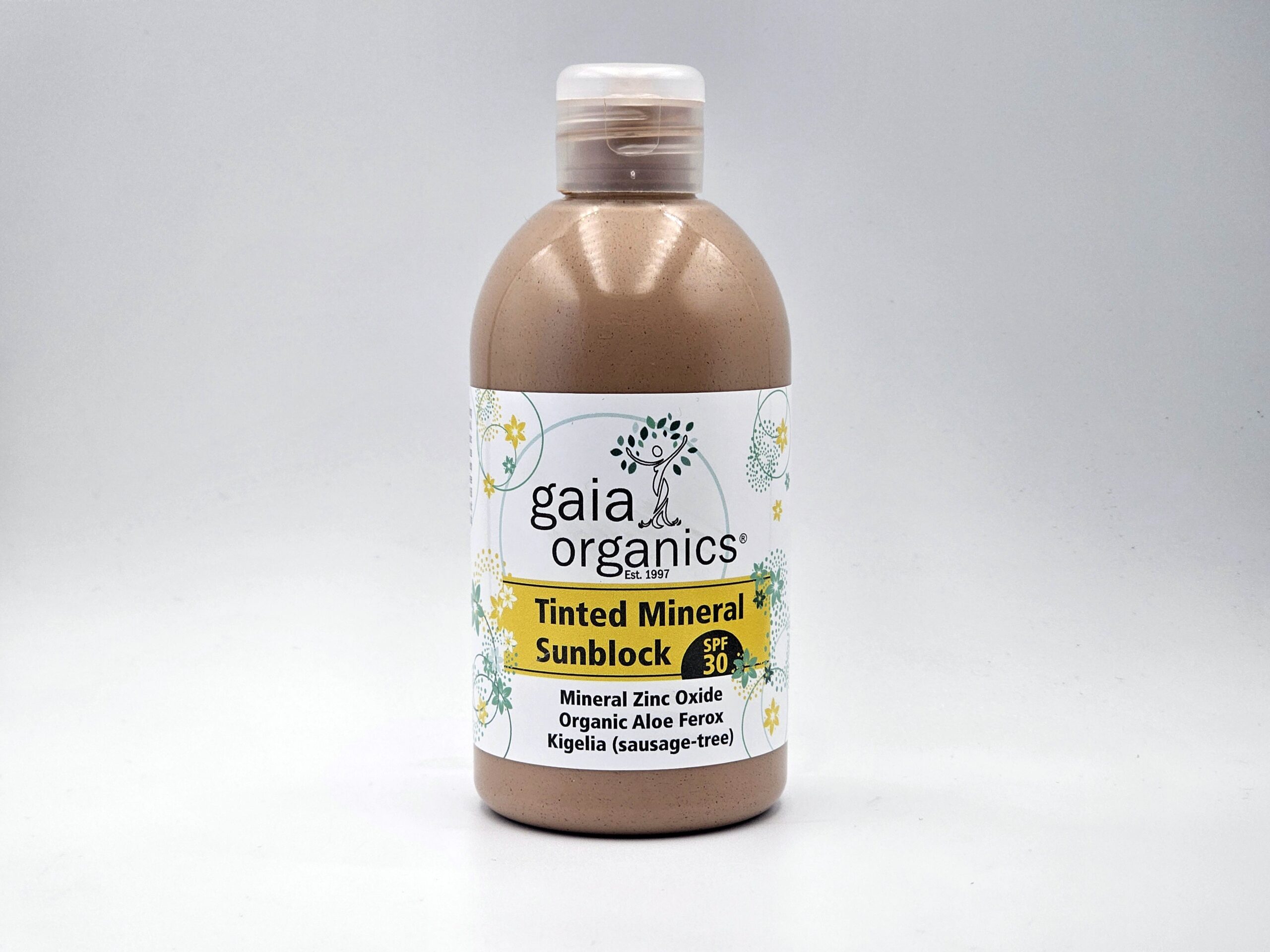 Gaia Organics Tinted Mineral Sunblock SPF30 250ml